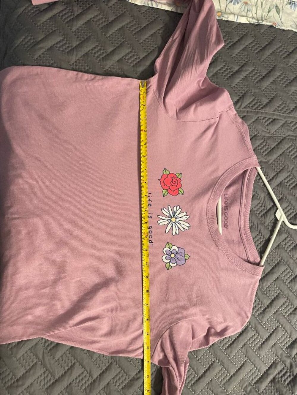 Life Is Good Crusher Tee long sleeve - worn once!  LARGE - Picture 3 of 5